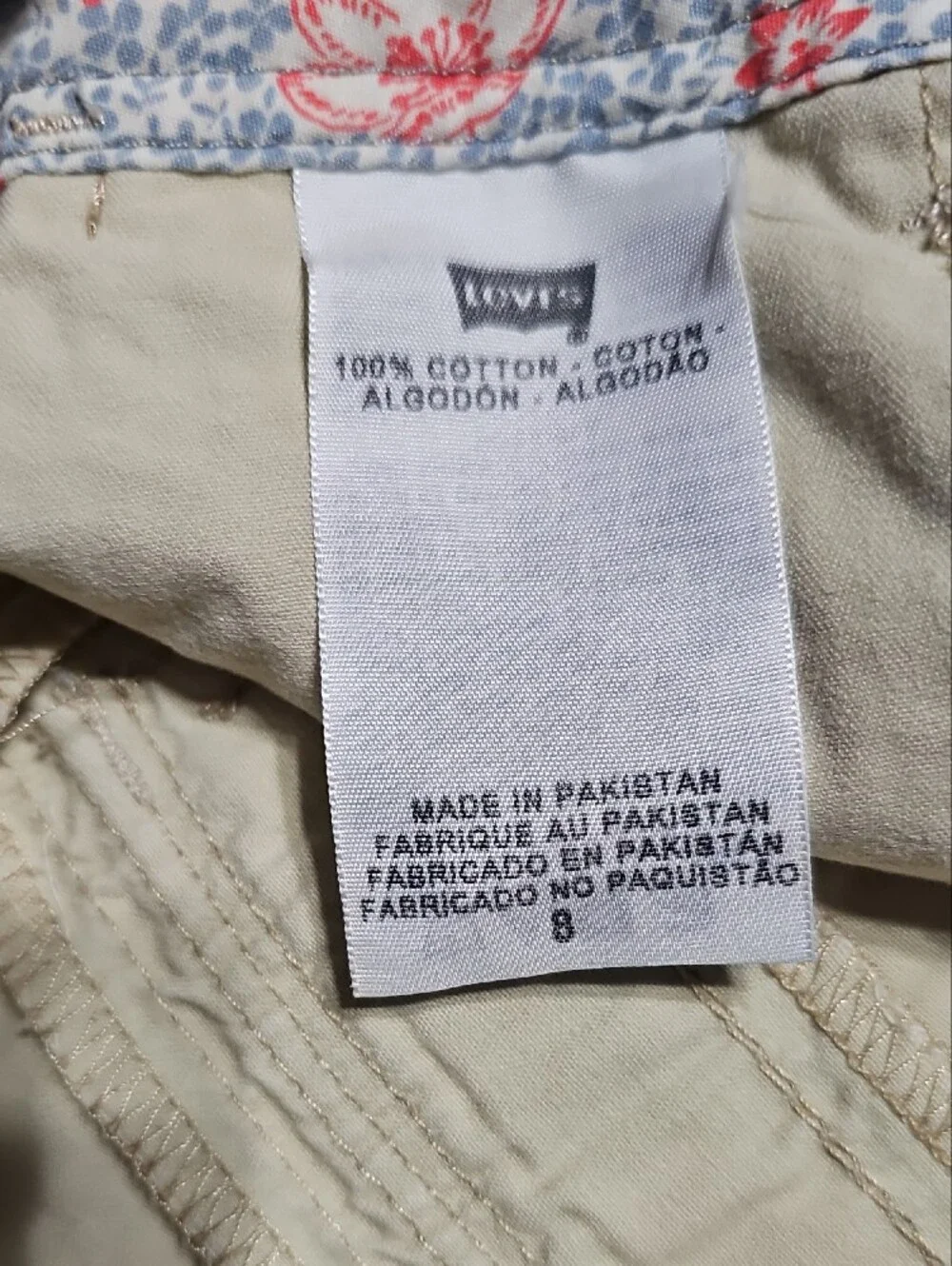 Levi's Women's Khaki Bermuda Shorts